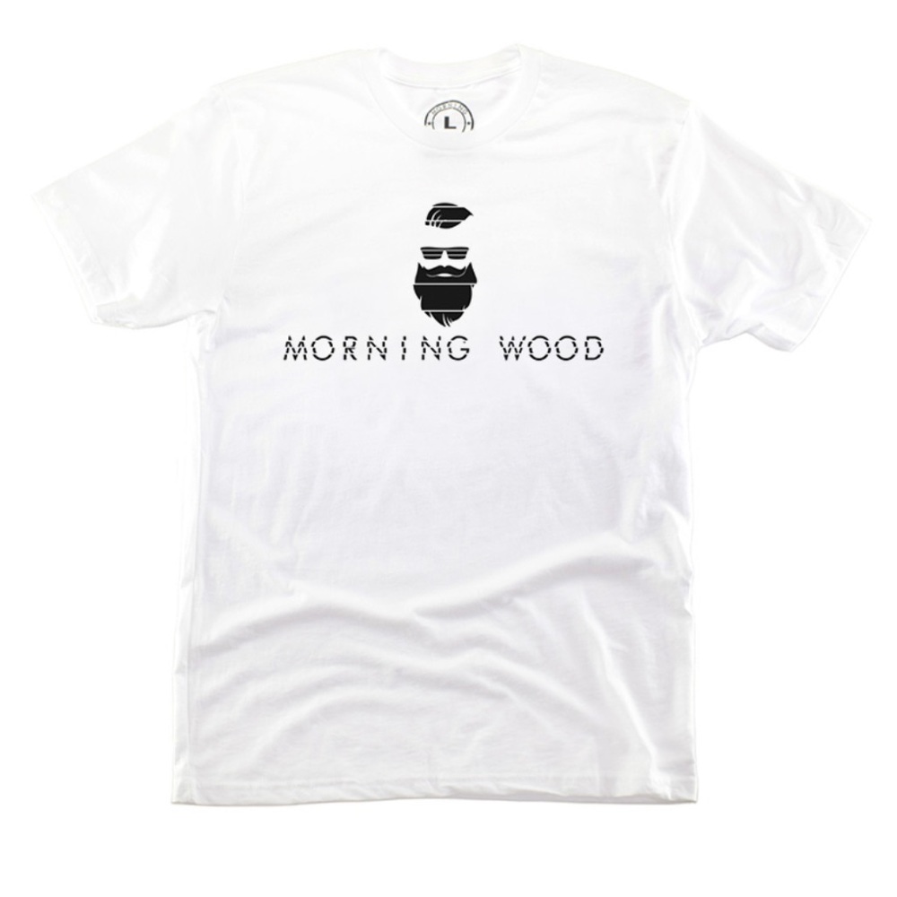 Men's White Short Sleeve Graphic Tee